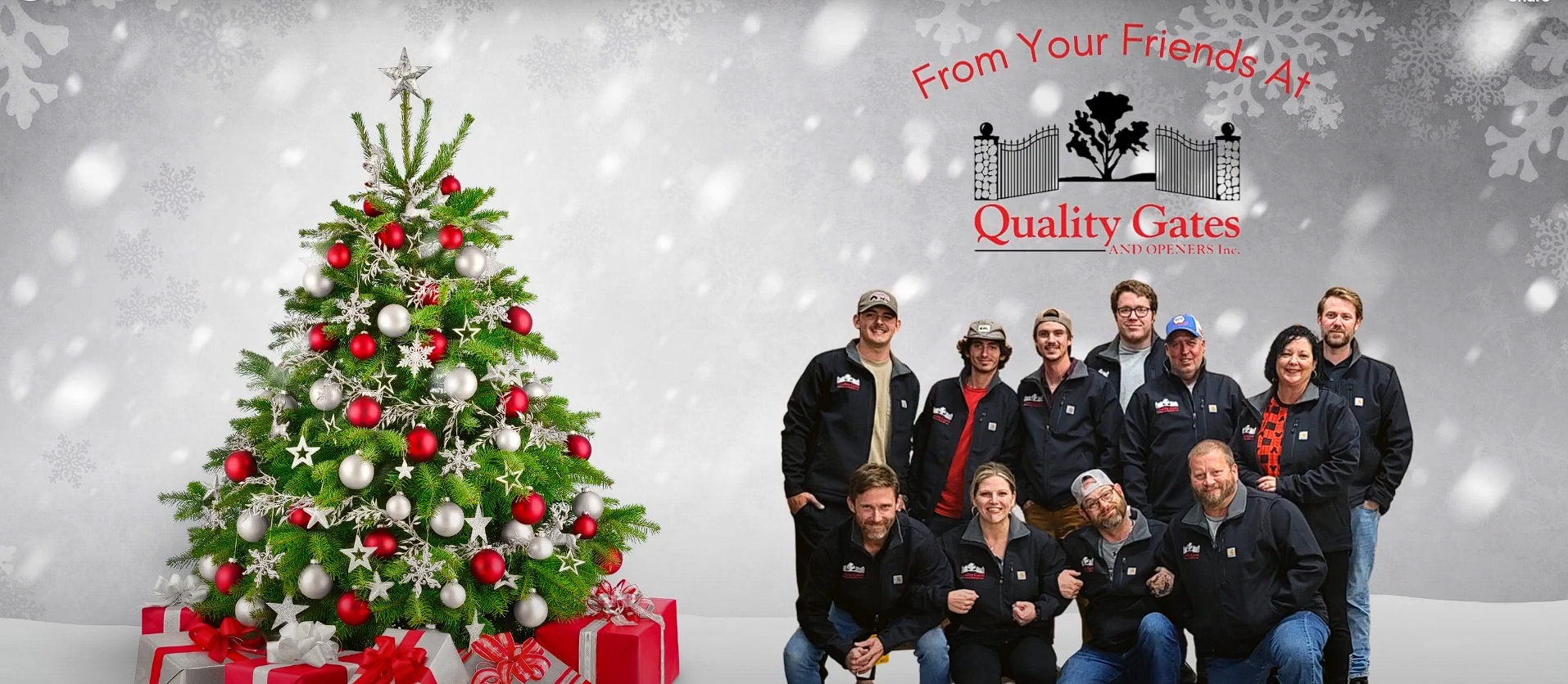 Wishing You A Very Merry Christmas from Quality Gates And Openers